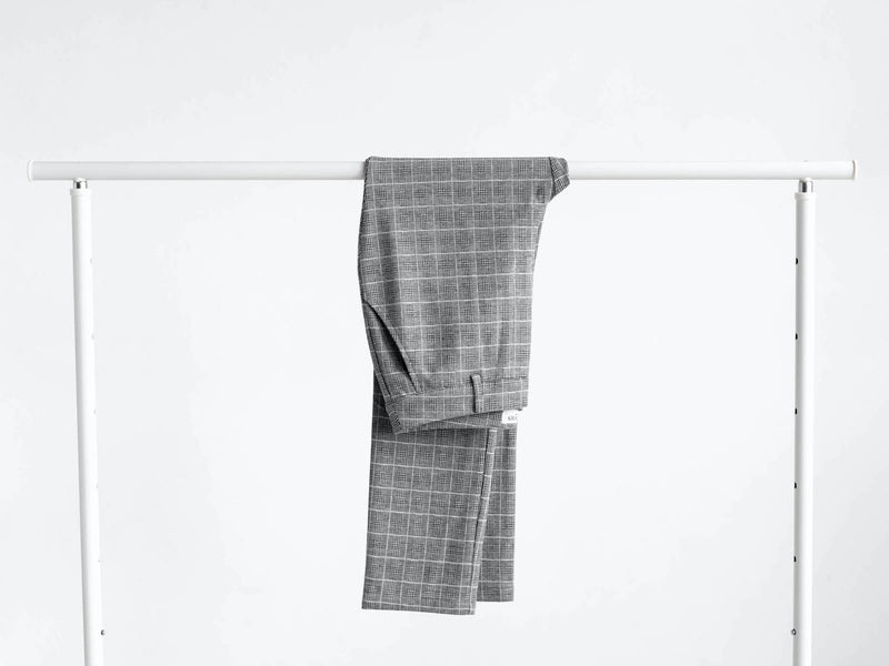 womens grey plaid pants 