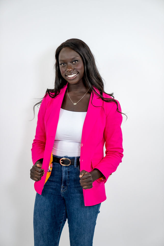 The BBE Big Boss Energy | Women's Bright Pink Blazer