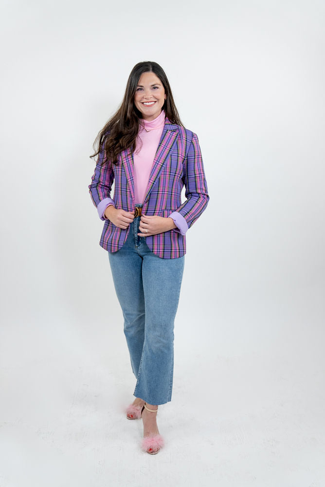 WOMEN'S PURPLE BLAZER