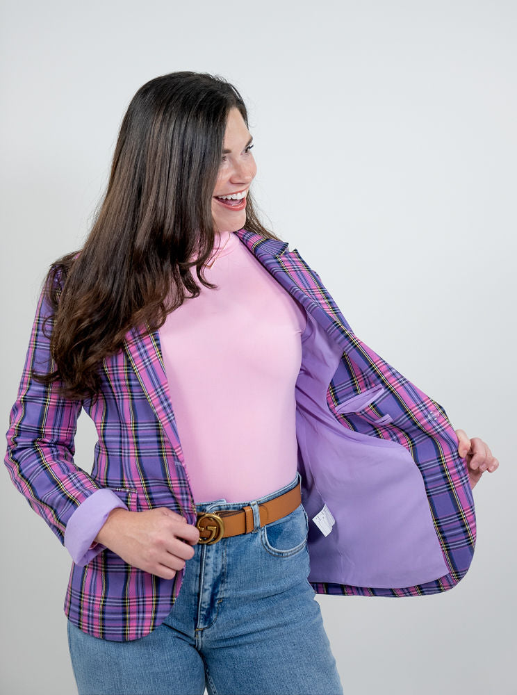 WOMEN'S PURPLE BLAZER