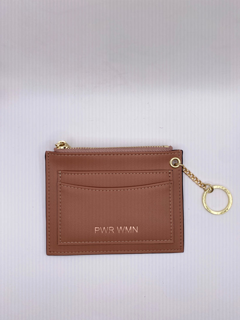 This PWR WMN wallet is perfect for your PWR WMN blazers! It’s light and slim so it fits perfectly in your pockets! 4 outside pockets and an inside pocket with a zipper. 